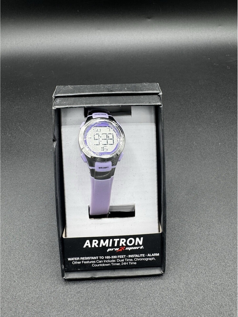 ARMITRON PRO SPORT Women's Digital WRISTWATCH 45/7012 Purple Silver PRSV NIB